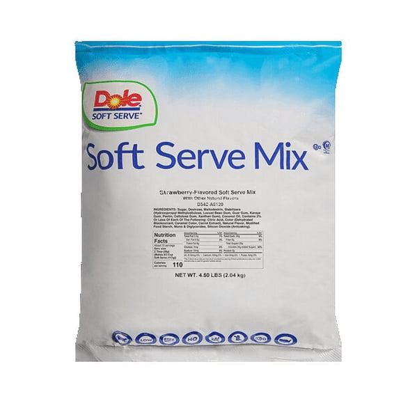 DOLE SOFT SERVE Strawberry Soft Serve Mix 4.5 lb/2.04 kgs