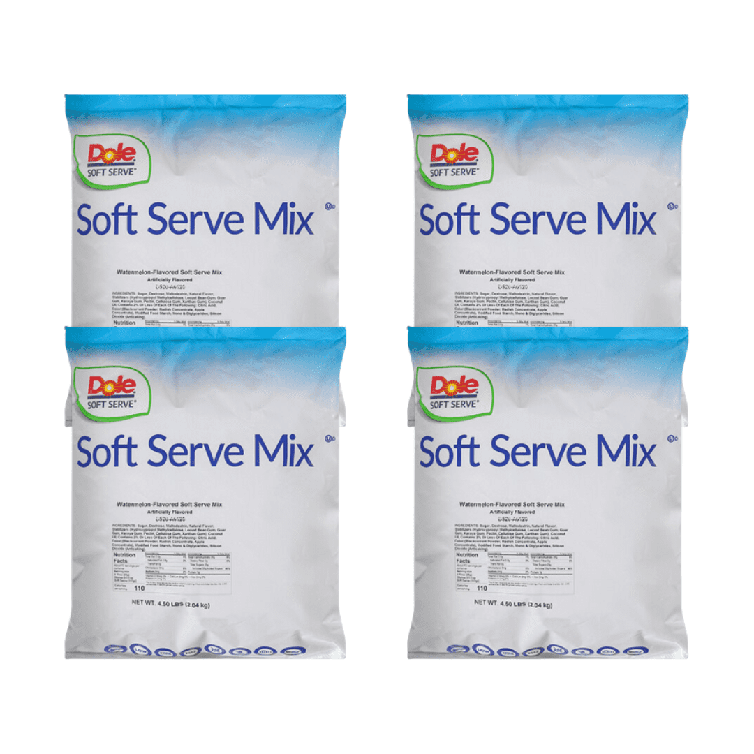 DOLE SOFT SERVE Watermelon Soft Serve Mix - 4.5 lb / 2.04 kg