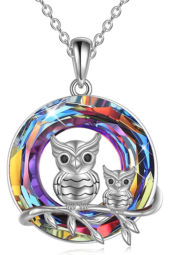 Owl Necklace for Women Owl Jewelry 925 Sterling Silver Owl Gift for Women