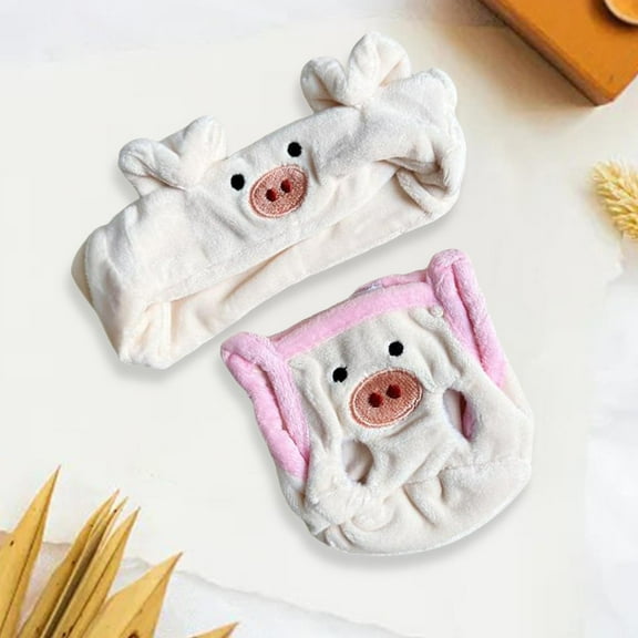 DOLITY 20 cm Doll Clothes Comfortable Doll Costume Miniature Decor Doll Accessories Pink Pig