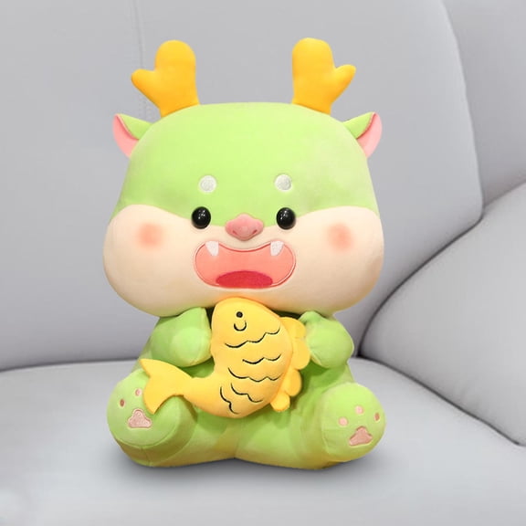 DOLITY 2024 Dragon Year s Doll Lovely Dragon Plush Toy for Bedroom Party Desktop 35cm