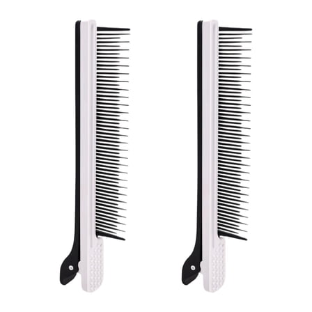DOLITY 2Pcs Hairdressing Assistant Comb Hair Dye and s for Salon Highlights black white