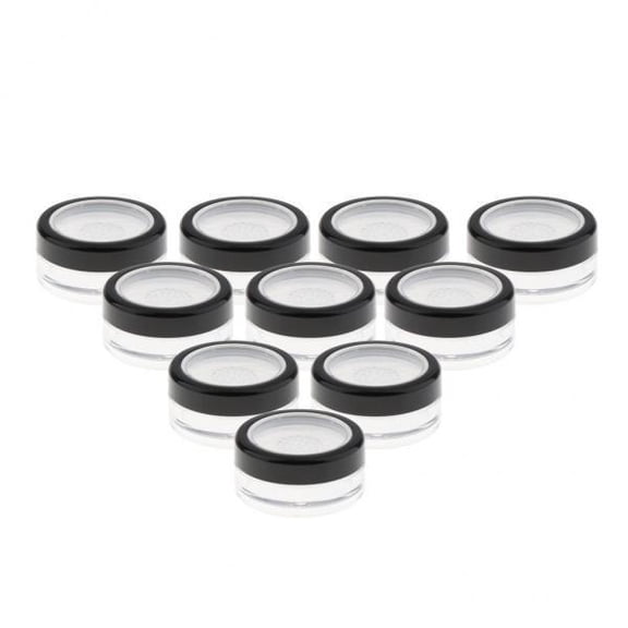 DOLITY 2X 10x 10g Loose Powder Container Sifter Lids Powder Puff Case DIY Cosmetic Box
