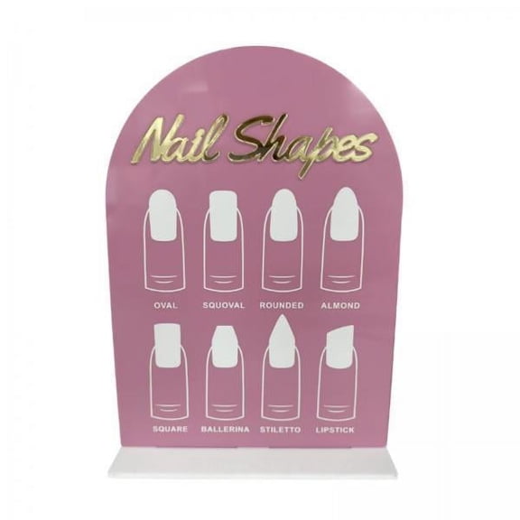 DOLITY 2x Nail Tip Display Board, Display Stand Manicure, Acrylic Remind Display Sign ,Portable ,Nail Display Stand Nail Tip Showing Holder for Nail Salon