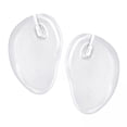 thumbnail image 1 of DOLITY 2x2Pcs Self Gel Forefoot Cushions Flip Flop Transparent for Sandals , clear, 3 Pcs, 1 of 8