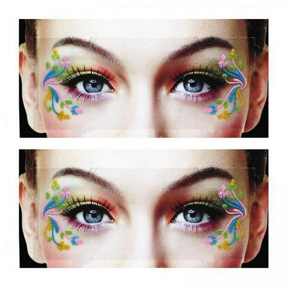 DOLITY 2xEye Shadow Stickers Eye Makeup Stickers for Eye Masquerade Party