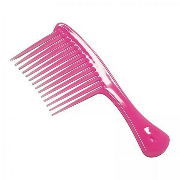 DOLITY 2xHair Comb Large Handle Styling Comb Hair Styling Tool for Thick Long Hair Curly , Pink, 2 Pcs