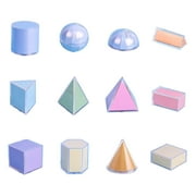DOLITY 3D Geometric Solids Geometric Shape Early Geometry Set Pattern Blocks Montessori