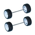 thumbnail image 1 of DOLITY 4 Pieces 1: 64 Wheels with Car Wheels Axles for Adult Diecast Car Model Kids White, 1 of 8