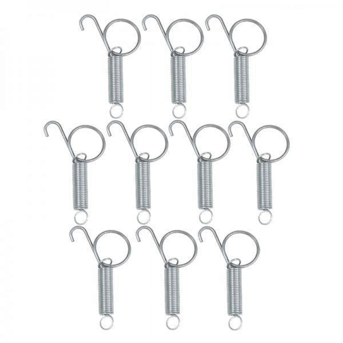 DOLITY 4x10 Packs Elastic Metal Cage Door Spring Hook for Rabbit Cage