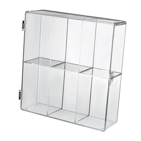 DOLITY 6 Grids Acrylic Display Case Display Cabinet for Collections Rock Doll Model