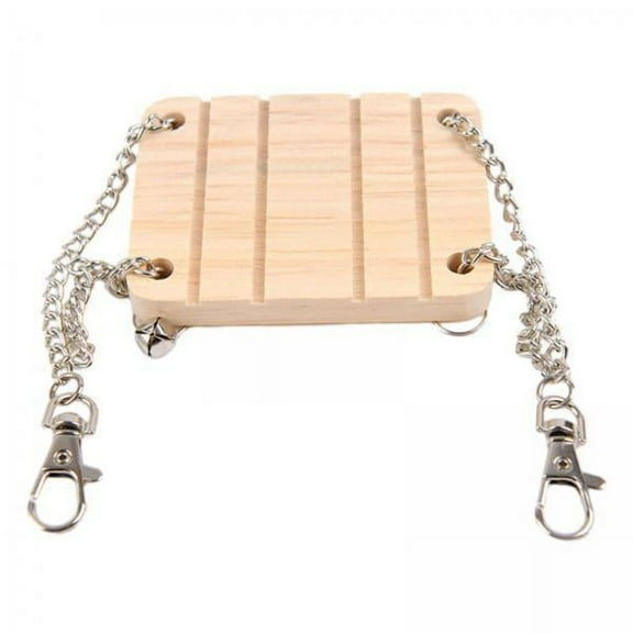 DOLITY 6X Hamster Hanging Swing Bed Wooden Pet Products for Gerbil Reptile Rats