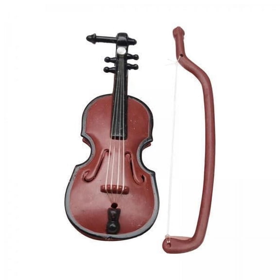 DOLITY 6x1/12 Dollhouse Miniature Musical Instrument Model for Home Bedroom Ornaments Violin 6 Pcs