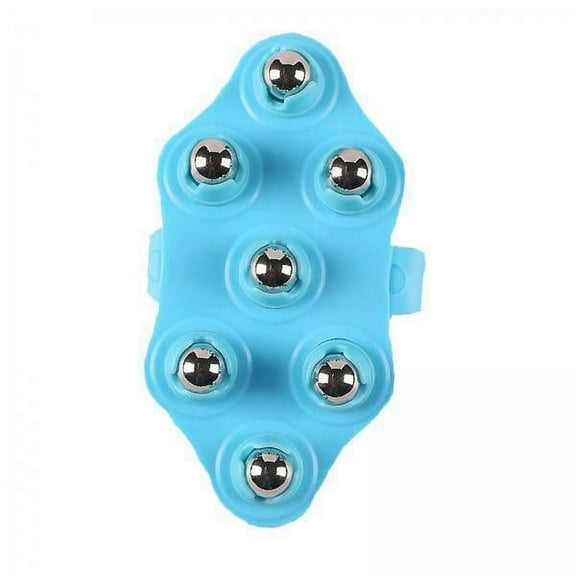 DOLITY 6xPalm Shaped Hand Held Massager for Foot, Hamstrings, Thighs Blue 6 Pcs