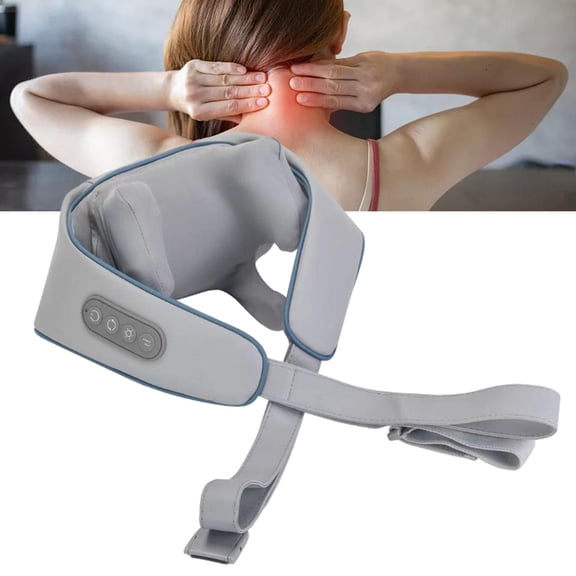 DOLITY Back Massager with Heat Home Neck and Back Massager for Women Friends Adults Blue Gray