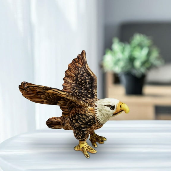 DOLITY Bald Eagle Stuffed Animal Lifelike Kids Room Decor Comfortable Eagle Stuffed Toy