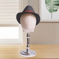thumbnail image 1 of DOLITY Bald Mannequin Head Male with Base Hat Rack for Eyeglasses Hair Salon, 1 of 8
