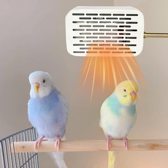DOLITY Bird Cage Heater Bird Heat Lamp with Lampshade for Frogs Small Birds Parrots