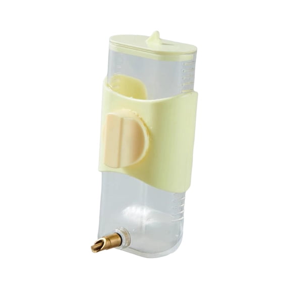 DOLITY Bird Water Feeder 300ml Bird Waterer for Canary Finch Parakeet Small Animals Yellow