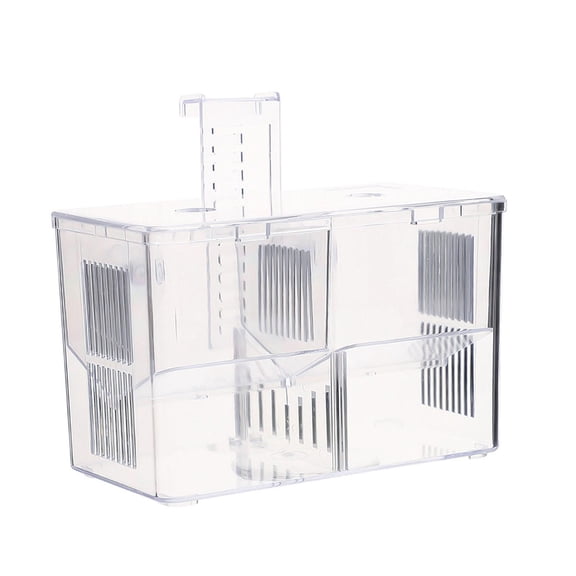 DOLITY Breeder Box, Aquarium Accessory, Clear, Two Layers, Suction Cup Breeding Box Hatching Box for Newborn Fry