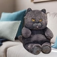 thumbnail image 1 of DOLITY British Shorthair Cat Plush Hugging Decor Stuffed Cats Cat Animal Model Blue, 1 of 8