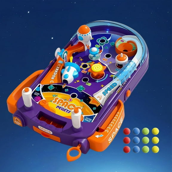 DOLITY Children Pinball Machine Board Game Multiuse for Preschool Home Ages 3 4 5 6 without Light