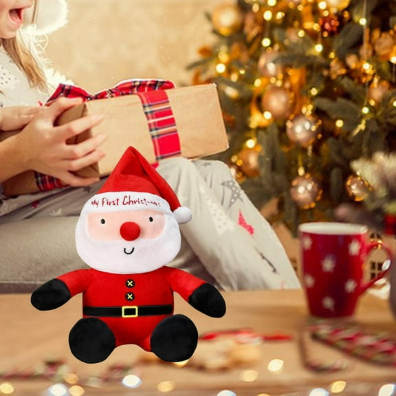 DOLITY Christmas Stuffed Animals Soft Plush Stuffed Santa Claus Toy for Kids Girls Boys 35cm