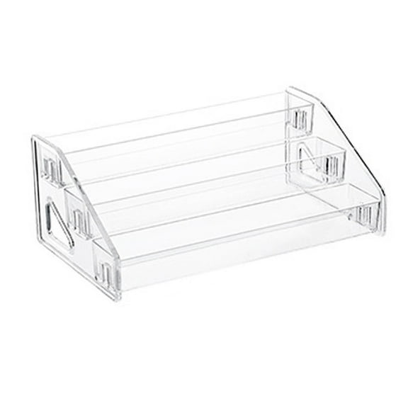 DOLITY Clear Nail Polish Display Rack Stand Holder for Lipstick Dressers Nail Tools 3 Tier