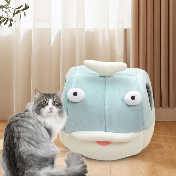 DOLITY Dog Cat Bed Autumn Winter Removable Pet Cat Nest for Poodle Chihuahua Kitten large green