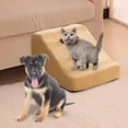 thumbnail image 1 of DOLITY Dog Stairs Dog Ladder Gently Sloping Shape for Senior Dogs, Cats Durable Machine Khaki 2 Step, 1 of 8