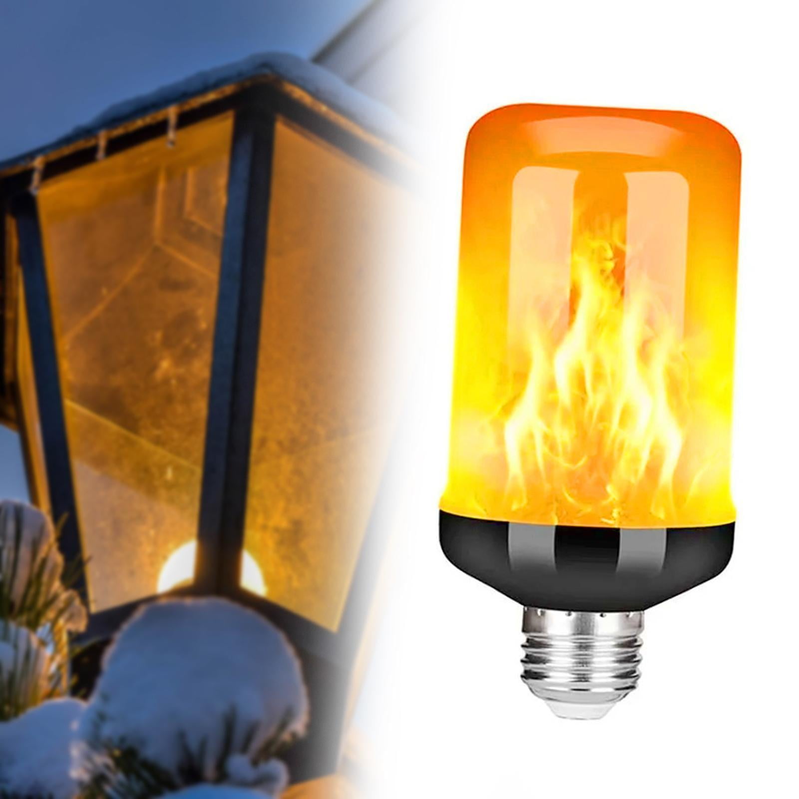 4-Mode Flickering Flame Light Bulb – E27 Base, 3-5W, 99 LEDs, 6.1" Tall, For Christmas, Porch, Indoor & Outdoor Decor (Blue)