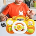 thumbnail image 1 of DOLITY Electric Steering Wheel Toy Simulation Multifunctional Turn and Learn Driver for orange base, 1 of 8