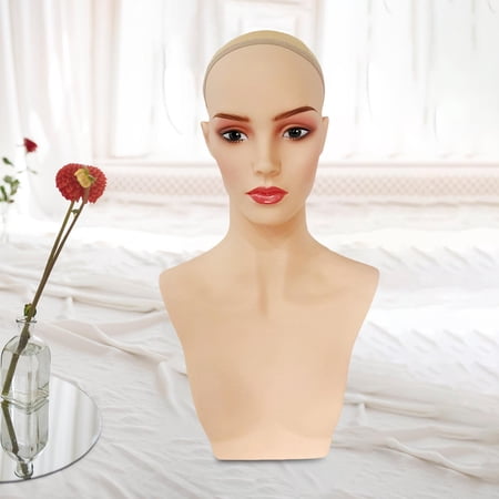 DOLITY Female Mannequin Head Holder for Necklace Scarves Beauty Accessories