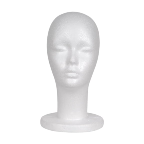 DOLITY Foam Head Versatile Hairpieces Display Stand for Shop Barbershop