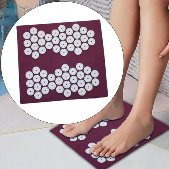 DOLITY Foot Massager Mat Acupressure Relaxation for Elderly Office Workers Students violet