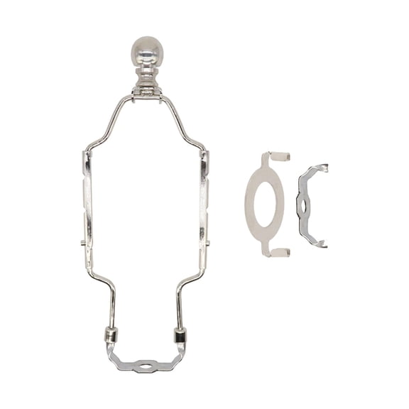 DOLITY Lamp Shade Harp Holder Adjustable DIY Lamp Harp s Fitting Harp argent