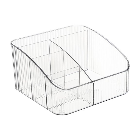 DOLITY Makeup Organizer Dressing Table Storage Case Desk Organizer for Dresser Desk Transparent