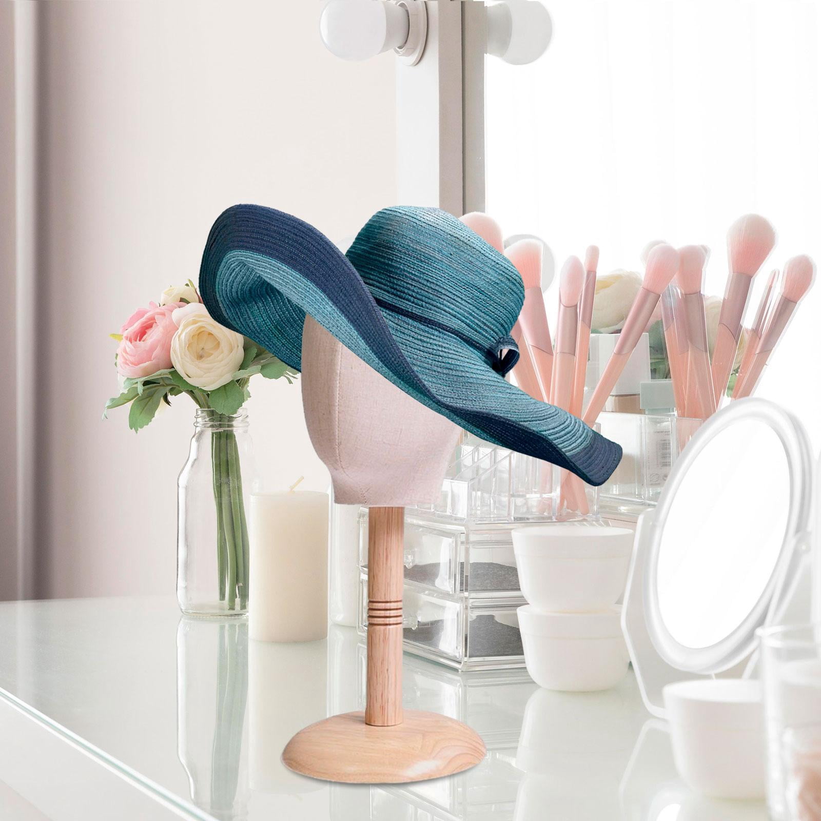 DOLITY Mannequin Head Fabric Head Display Model Head for Hats Jewelry ...
