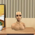 thumbnail image 1 of DOLITY Mannequin Head with Makeup Multipurpose with Earring Holes Display Stand, 1 of 8
