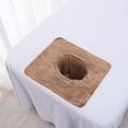 thumbnail image 1 of DOLITY Massage Table Towel Comfortable Absorbent Towel for Massage Bed Beauty Salon Brown, 1 of 8