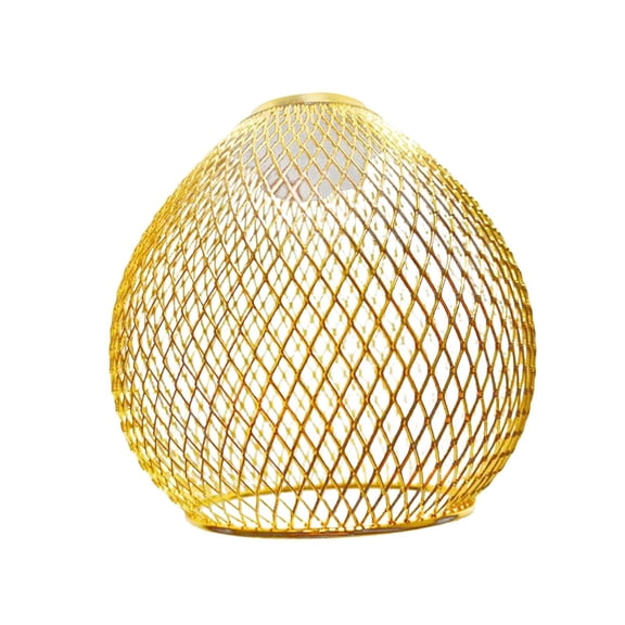 DOLITY Mesh Hanging Lampshade Hanging Lamp Cover Hollow Iron Wire Lampshade for Kitchen