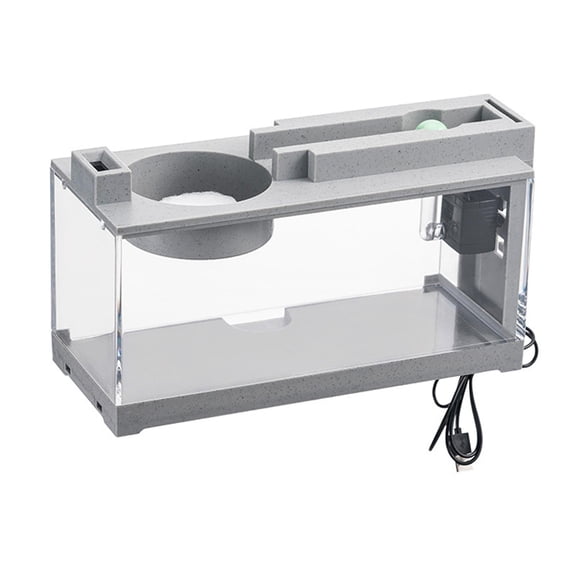DOLITY Micro Landscape Tank Durable Gold Tank for Tabletop Office Bathroom B B