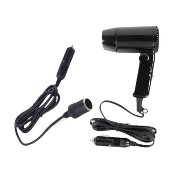 DOLITY Mini Car Hair Dryer 12V Multipurpose Travel Blow Dryer for RV Auto Home