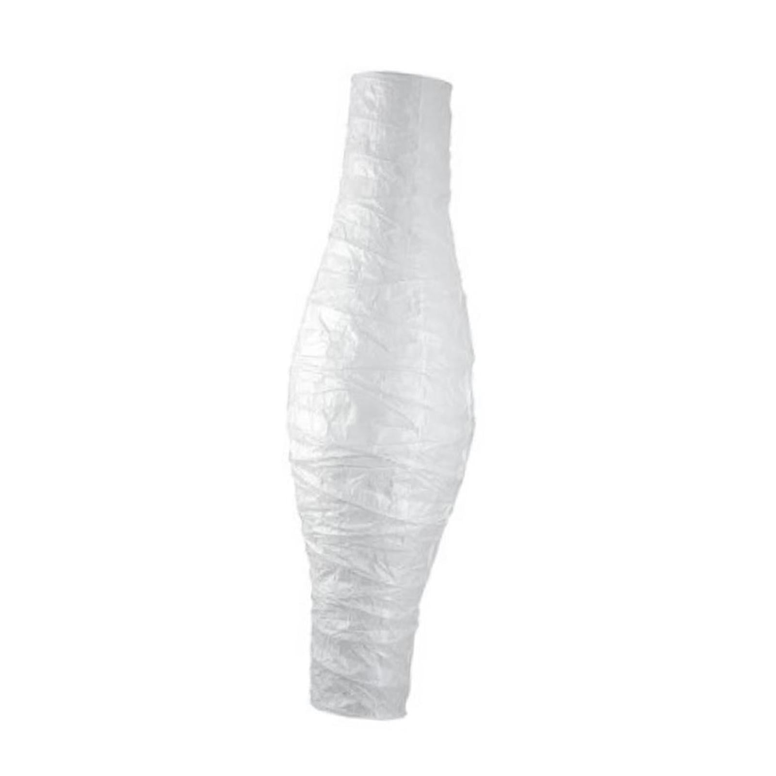 Gazechimp Rice Paper Floor Lamp Shade – 46 Inch Tall, White, Minimalist Corner Lamp Cover For Living Room, Bedroom
