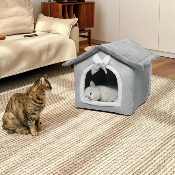 DOLITY Pet Bed Kennel Indoor Cats Winter Cats Tent Puppy Houses for Dog Puppy Kitten L