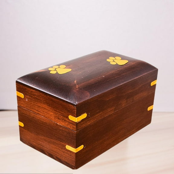 DOLITY Pet Cremation Urn Memorial Urn Decorative Wood Urn Funeral for Dogs Cats Small Animals Wooden Pet Cremation Urn Dog Keepsake