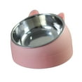 thumbnail image 1 of DOLITY Pet Feeder Raised Food Feeder Cat Dog Neck Protective Bowl Pet Supplies Anti Slip Metal Pink, 1 of 8