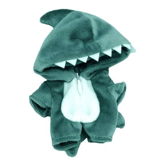 DOLITY Plush Doll Clothes Animal Shaped Dress up for 10cm-12cm Cosplay Costume Gift green