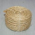 thumbnail image 1 of DOLITY Sisal Rope Cat Scratcher Post Handcraft Claw Control Toy Wrapping Twine Rope 6mmx10m, 1 of 8