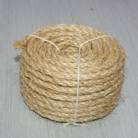 DOLITY Sisal Rope Cat Scratcher Post Handcraft Claw Control Toy Wrapping Twine Rope 6mmx30m